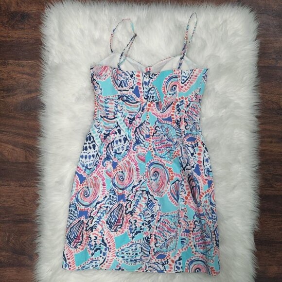 Lilly Pulitzer  Shell Me About It Petra Sundress  Mini Dress Women's Size XS - Picture 3 of 14